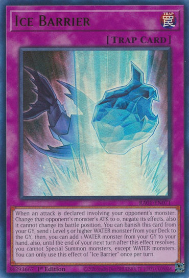 Ice Barrier [RA01-EN071] Ultra Rare