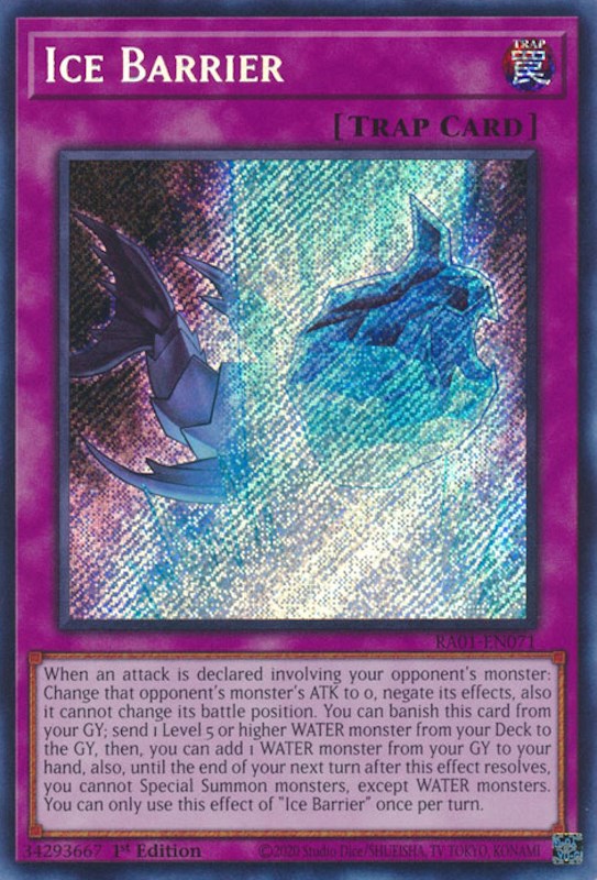 Ice Barrier [RA01-EN071] Secret Rare