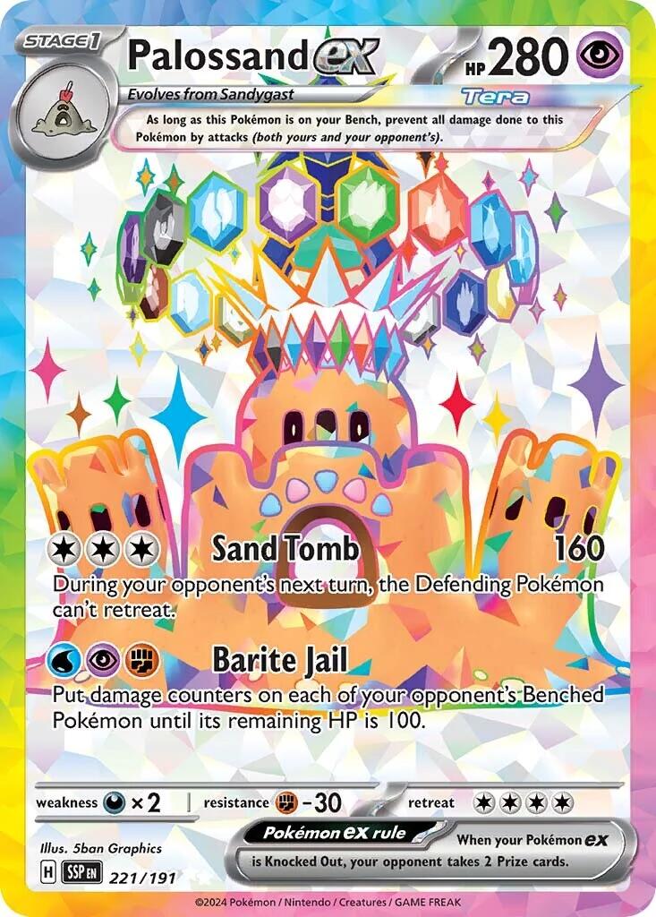 Palossand ex (221/191) [Scarlet & Violet: Surging Sparks]