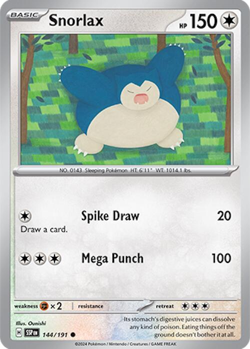 Snorlax (144/191) [Scarlet & Violet: Surging Sparks]