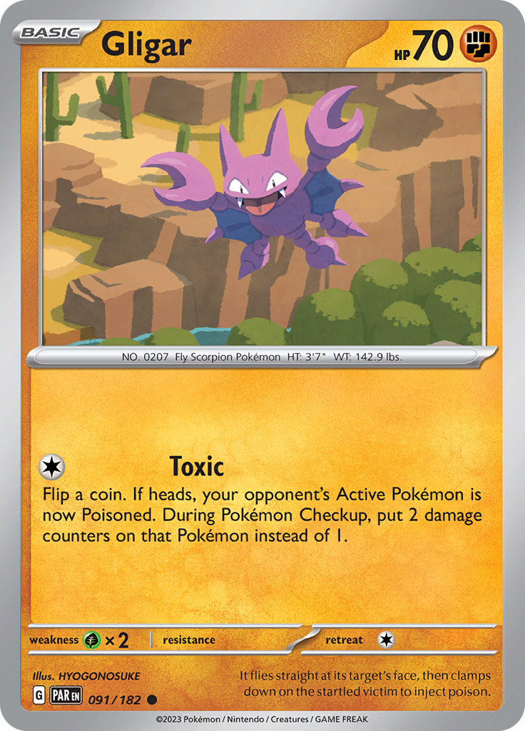 Gligar (091/182) [Scarlet & Violet: Paradox Rift]