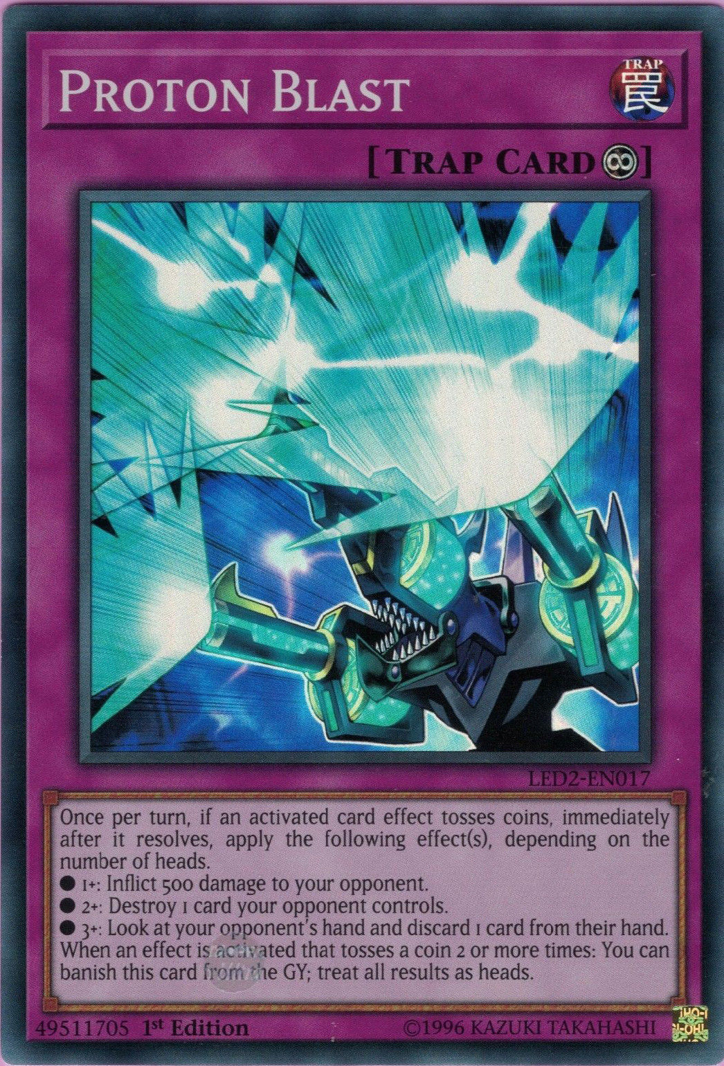 Proton Blast [LED2-EN017] Super Rare