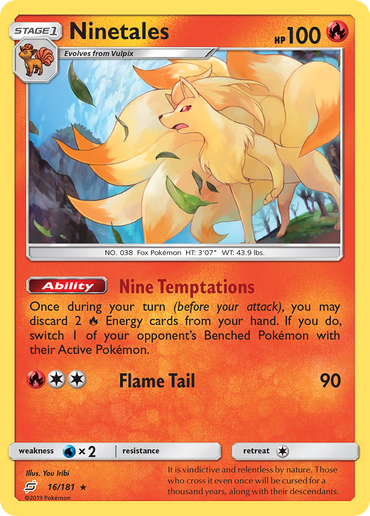 Ninetales (16/181) [Sun & Moon: Team Up]