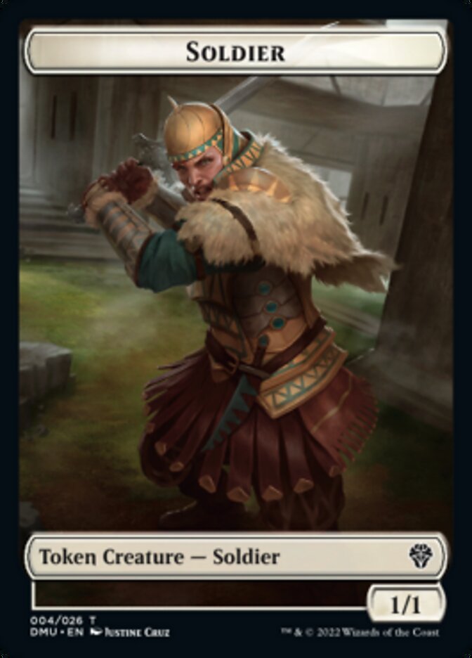 Soldier // Monk Double-Sided Token [Dominaria United Tokens]