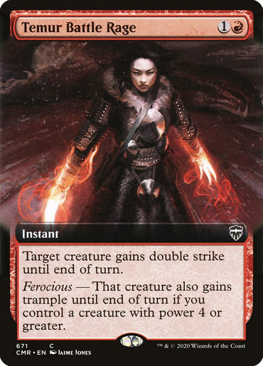 Temur Battle Rage (Extended Art) [Commander Legends]