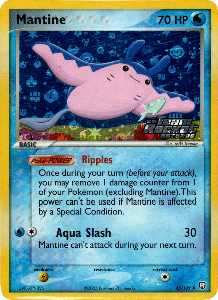 Mantine (45/109) (Stamped) [EX: Team Rocket Returns]