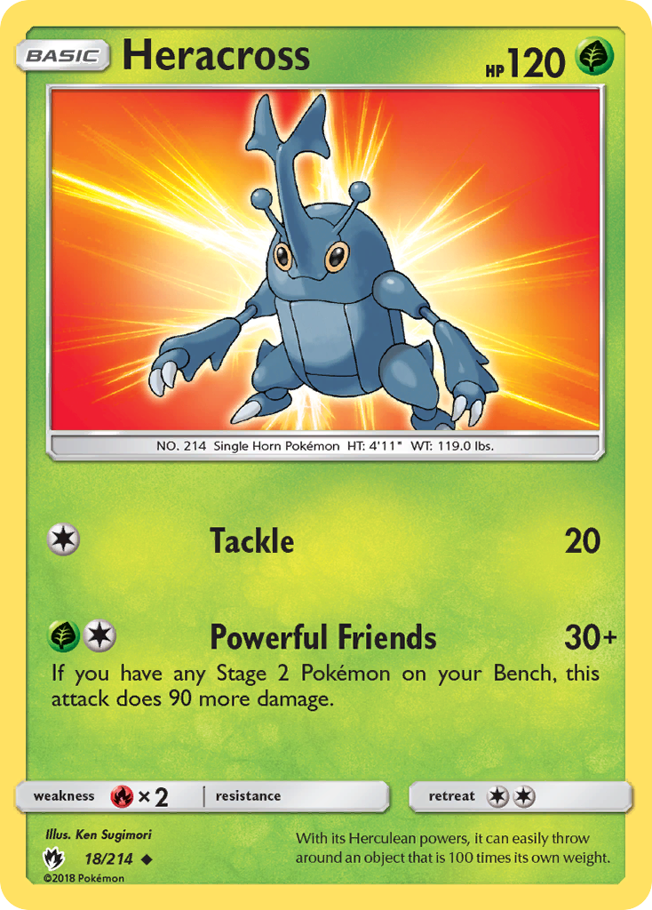 Heracross (18/214) [Sun & Moon: Lost Thunder]